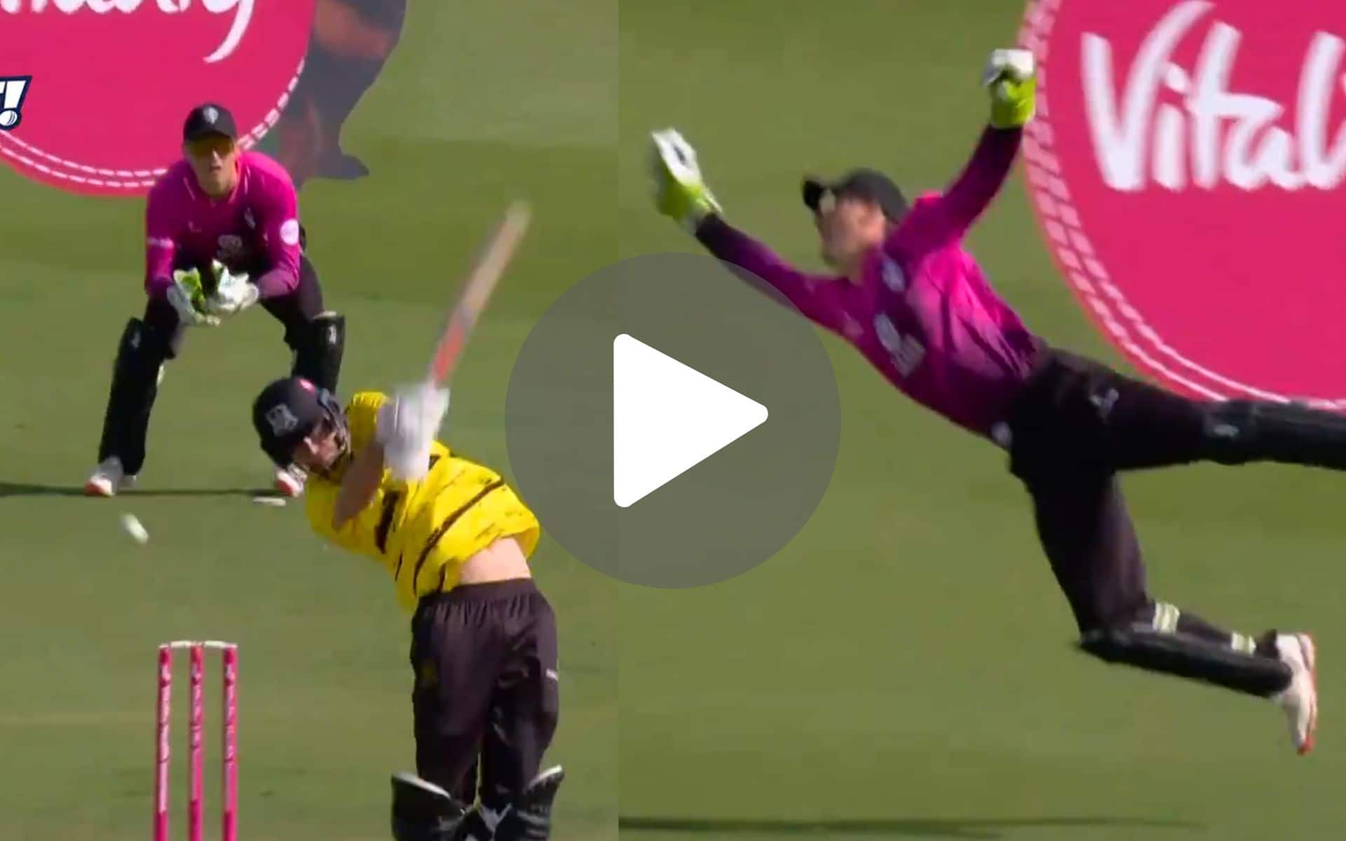 [Watch] Tom Banton's 'Outrageous' One-Handed Catch Sets T20 Blast 2024 On Fire